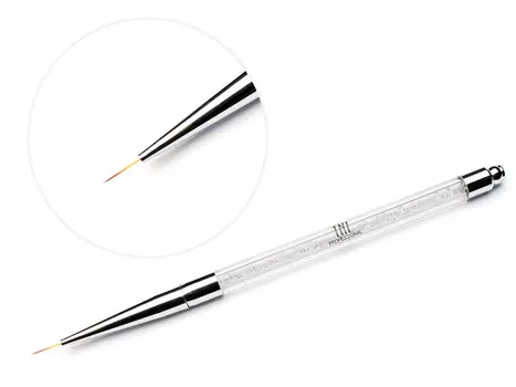 TNL PROFESSIONAL Кисть для рисования, с серебряными кристаллами