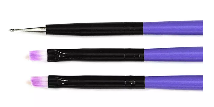 TNL PROFESSIONAL Набор кистей, цвет фиолетовый 3 шт