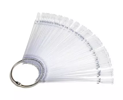 TNL PROFESSIONAL Палитра веер прозрачная 50 шт