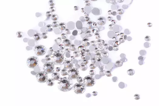 TNL PROFESSIONAL Стразы кристалл, серебро mix 1440 шт