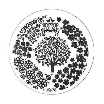 TNL PROFESSIONAL Трафарет металлический малый для стемпинга Божья коровка (в индивидуальной упаковке)