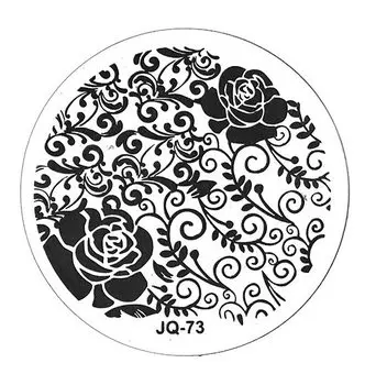 TNL PROFESSIONAL Трафарет металлический малый для стемпинга Чайная роза (в индивидуальной упаковке)