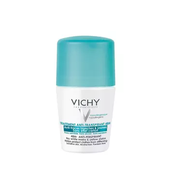 VICHY Дезодорант-антиперспирант шариковый против белых и желтых пятен 48 часов / Deodorant 50 мл