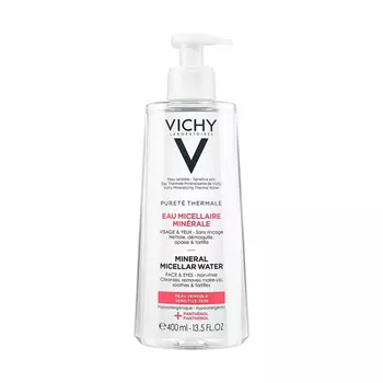 VICHY Вода мицеллярная с минералами для чувствительной кожи / Purete Thermal 400 мл