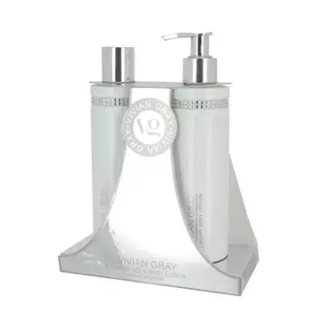 VIVIAN GRAY Набор для тела Белый кристалл (гель для душа 250 мл + лосьон 250 мл) Vivian Gray Set White Crystal