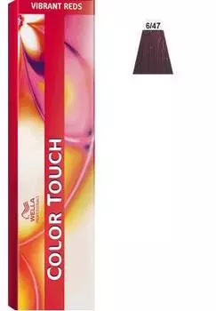 WELLA PROFESSIONALS 6/47 краска для волос, красный гранат / Color Touch 60 мл