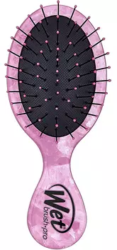 WET BRUSH Щетка для спутанных волос мини Мистические кристаллы, кварц / WET BRUSH MINI MYSTICAL CRYSTALS-ROMANTIC ROSE QUARTZ