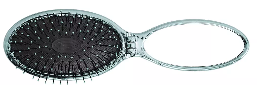 WET BRUSH Щетка-мини для спутанных волос раскладная, серебро / WET BRUSH MINI POP FOLD SILVER