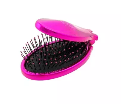 WET BRUSH Щетка-мини для спутанных волос раскладная, розовая / WET BRUSH MINI POP FOLD PINK