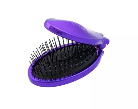 WET BRUSH Щетка-мини для спутанных волос раскладная, фиолетовая / WET BRUSH MINI POP FOLD PURPLE
