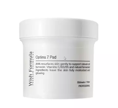 WISH FORMULA Диски глубоко очищающие, питающие и увлажняющие для лица / Optima 7 Pad 50 шт