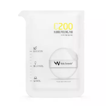 WISH FORMULA Пилинг для лица / C200 Bubble Peeling Pad 15 мл