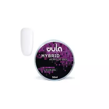 WULA NAILSOUL 02 гель акриловый / Hybrid acrylic gel, White 50 мл