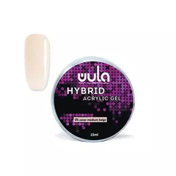WULA NAILSOUL 05 гель акриловый / Hybrid acrylic gel, cover medium beige 15 мл