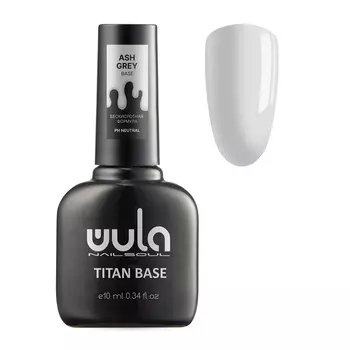 WULA NAILSOUL База повышенной адгезии, тон ash grey / Wula UV Titan base coat 10 мл