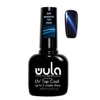 WULA NAILSOUL Покрытие топовое магнитное для гель-лака / Wula UV Magnetic top coat, BLUE 10 мл