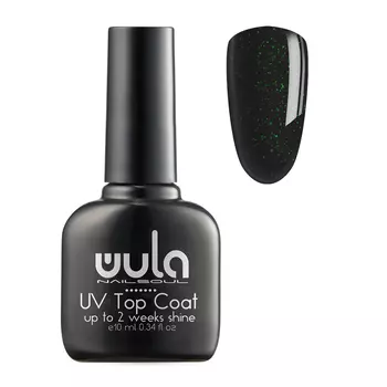 WULA NAILSOUL Покрытие верхнее с шиммером, 104 / Soft shimmer Top Coat 10 мл