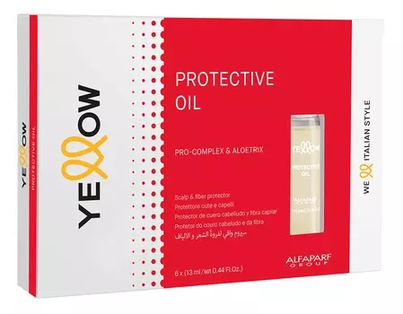 YELLOW Масло для защиты кожи головы и волос / YE PROTECTIVE OIL 6*13 мл