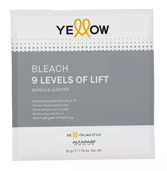 YELLOW Порошок для обесцвечивания волос до 9 уровней / YE Bleach 50 г