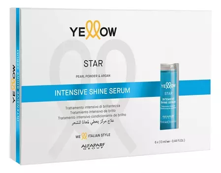 YELLOW Сыворотка для интенсивного сияния волос / YE STAR INTENSIVE SHINE SERUM 6*13 мл