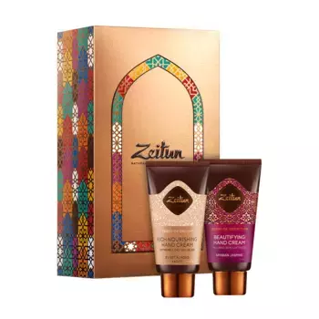 ZEITUN Набор подарочный Соблазн и наслаждение (крем для рук увлажняющий 50 мл + крем для рук питательный 50 мл) ZEITUN