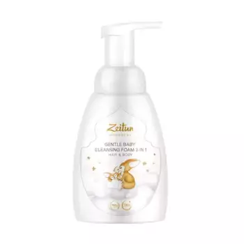 ZEITUN Пенка нежная детская 2 в 1: для очищения волос и тела / Mom&Baby 250 мл
