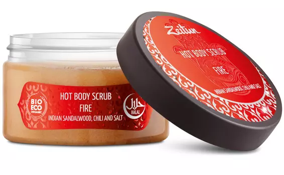 ZEITUN Скраб горячий с индийским сандалом и чили для тела Огонь 250 мл