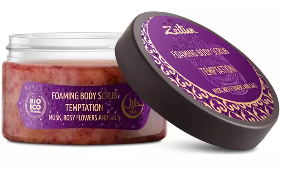 ZEITUN Скраб пенящийся с мускусом и розовыми цветами для тела Соблазн 250 мл