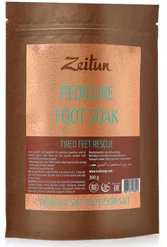 ZEITUN Ванна солевая расслабляющая для ног, с минералами Мертвого моря и магнезией 300 мл