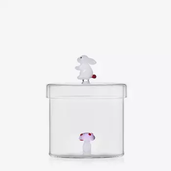 Alice Pink Mushroom & White Rabbit Конфетница