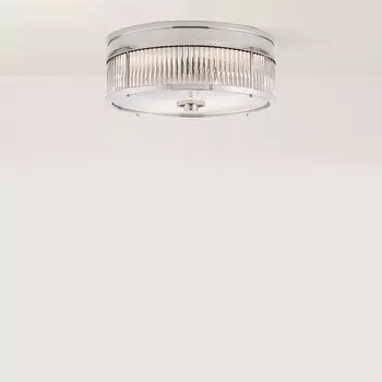 Allen Round Small Polished Nickel Потолочный накладной светильник