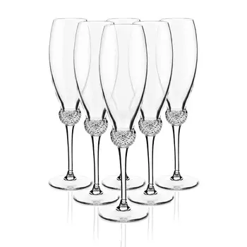 Ariosto Бокалы-флюте для шампанского 6 шт.