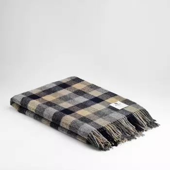 Block Navy/Mustard Плед