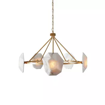 Briolette Alabaster / Satin Brass Люстра