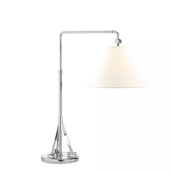 Brompton Swing-Arm Nickel Настольная лампа