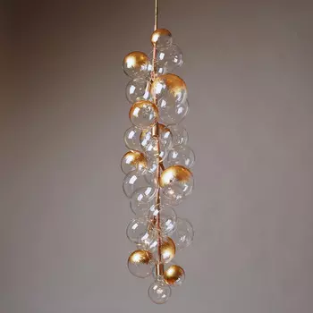 Bubble X-Tall 24K Gold Leaf Люстра