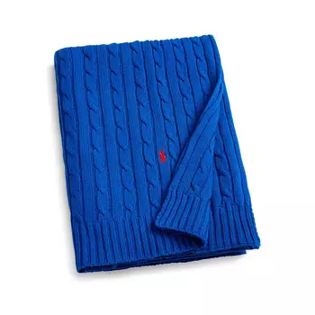 Cable Cobalt Плед