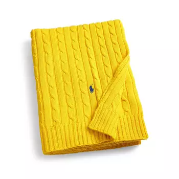 Cable Yellow Плед