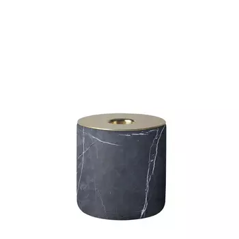 Chunk Black Marble Подсвечник