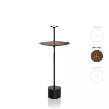 Cigg Tripod / Walnut Стол приставной