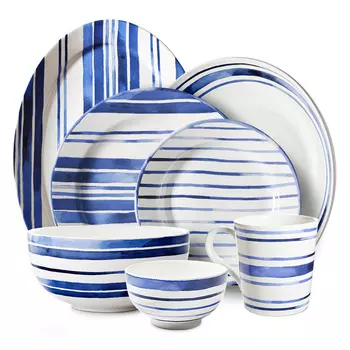 Cote D'Azur Stripe Сервиз на 6 персон