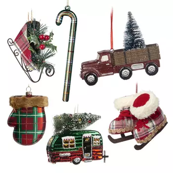 Country II Набор из 6 новогодних украшений