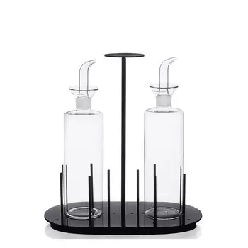 Dama Black Поднос с бутылками для масла