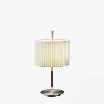 Danona Mini Satin Nickel / Dark Leather Настольная лампа