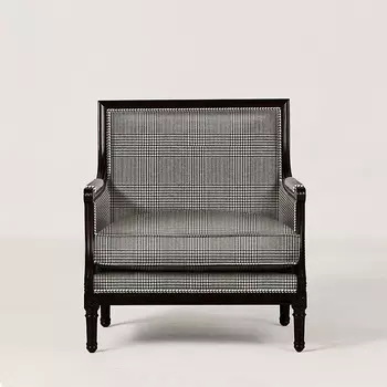 Duchess Black/White Кресло