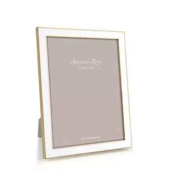 Enamel White & Gold Рамка для фото 20x25