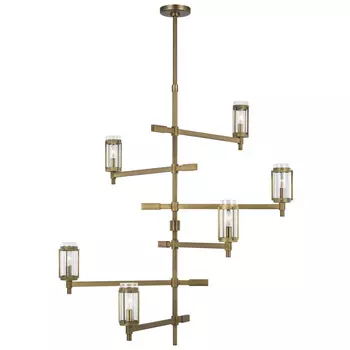 Flynn Tall Brass Люстра