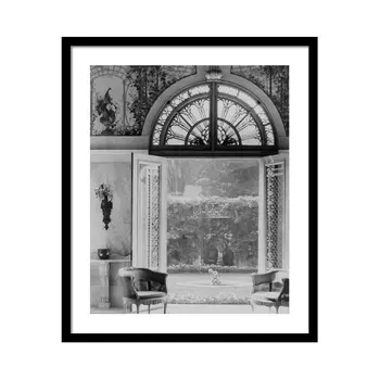 French Doors Leading To A Garden Постер