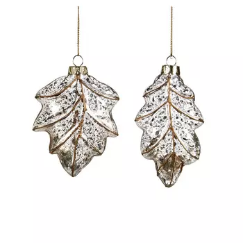 Golden Leaf Набор из 2 новогодних украшений