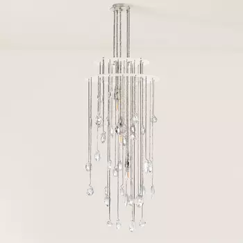 Hailee Sculpted Nickel Люстра S